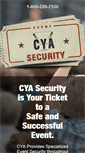 Mobile Screenshot of cyasecurity.com